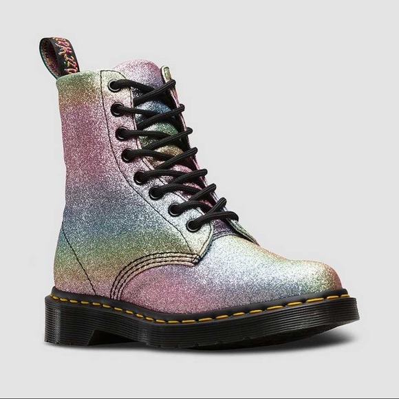 Dr. Martens Other - Dr. Martens 1460 Pascal Rainbow Glitter Boots 13Y